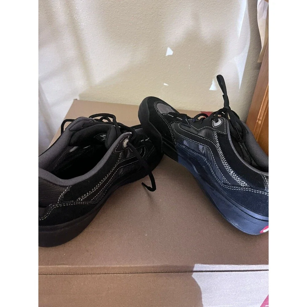 Vans Skate Wayvee Shoe Mens Size US 11 Black Skateboard Sneakers Popcush EUC